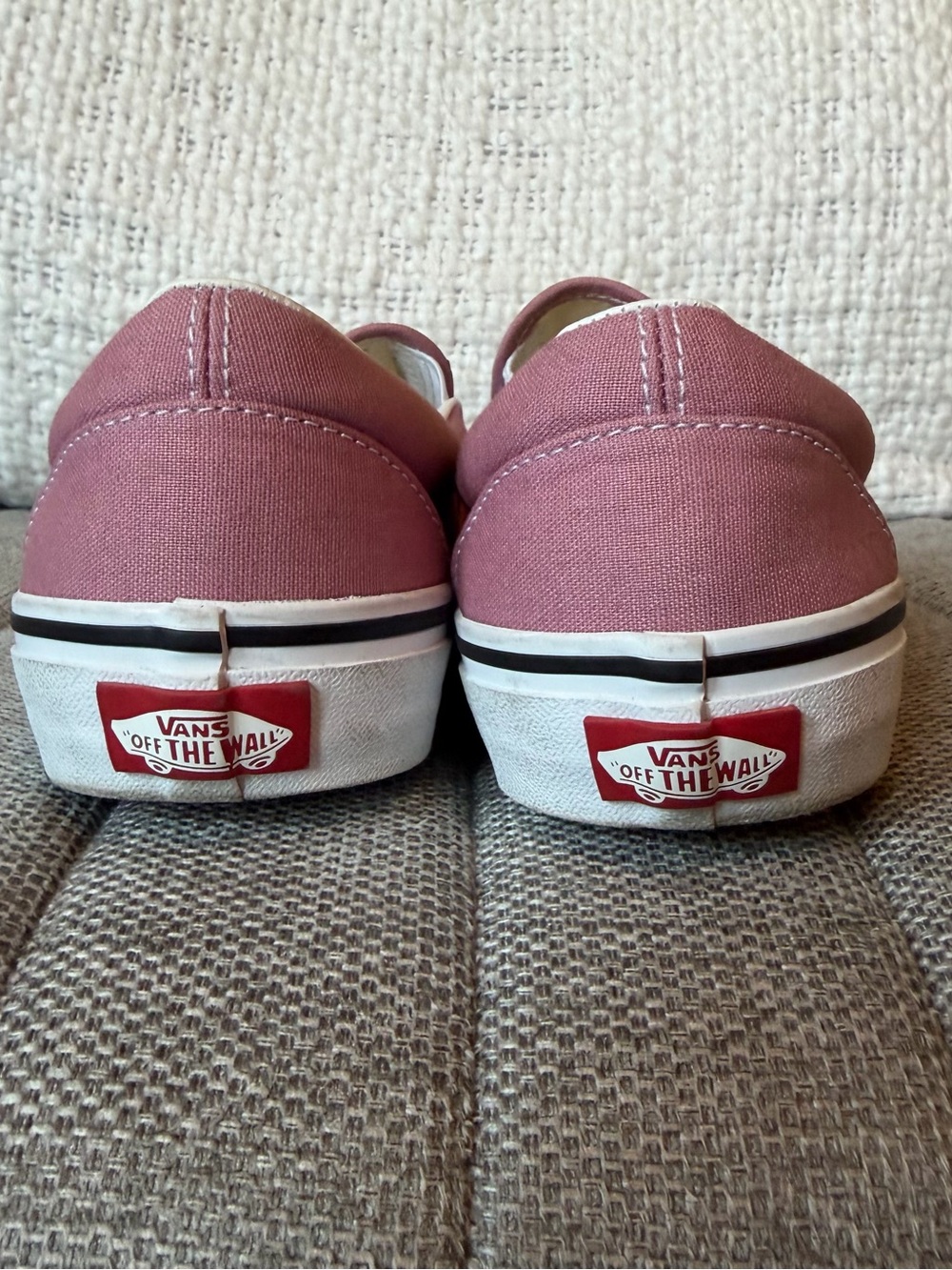 Vans Women’s Slip-On Checkerboard Pink and White - Picture 5 of 7
